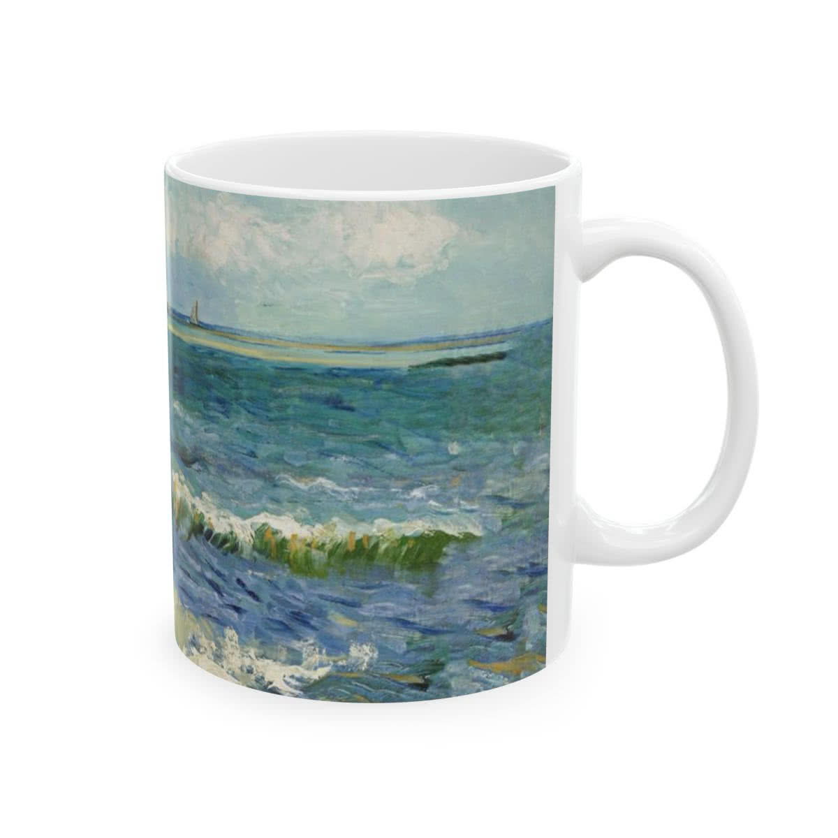 Seascape near Les Saintes-Maries-de-la-Mer Mug – Vincent van Gogh