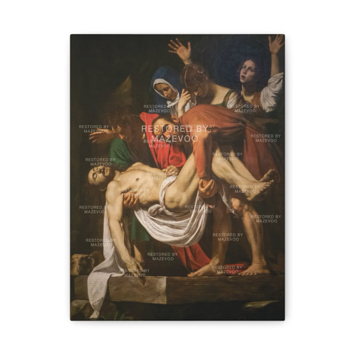 The Entombment of Christ Canvas Wall Art