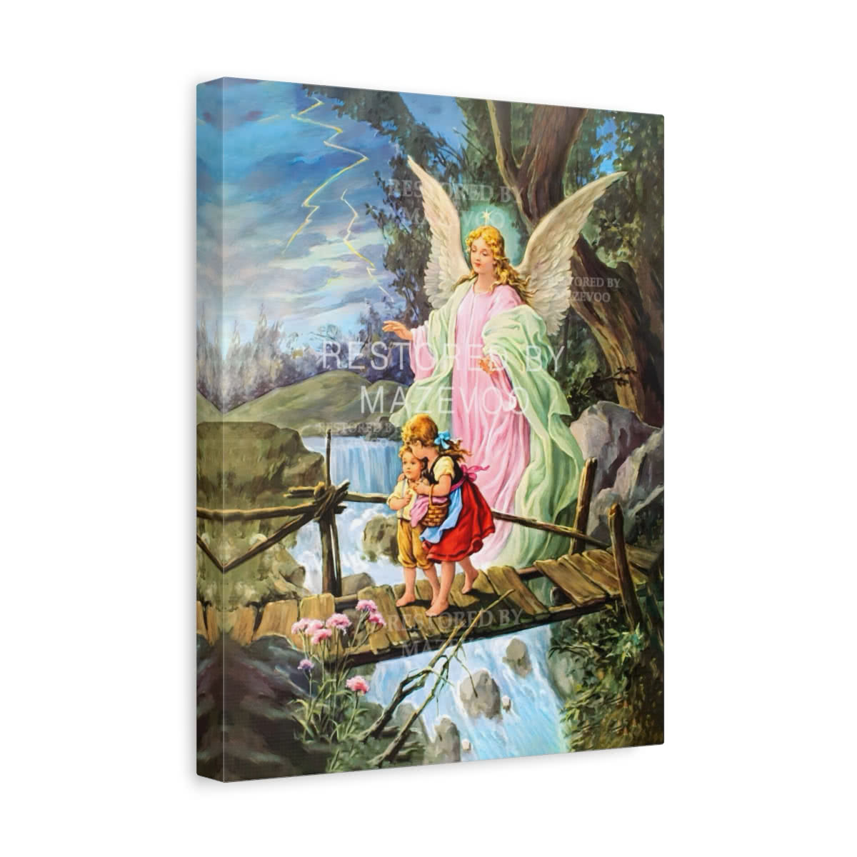 Guardian Angel — Schutzengel Design Canvas Wall Art