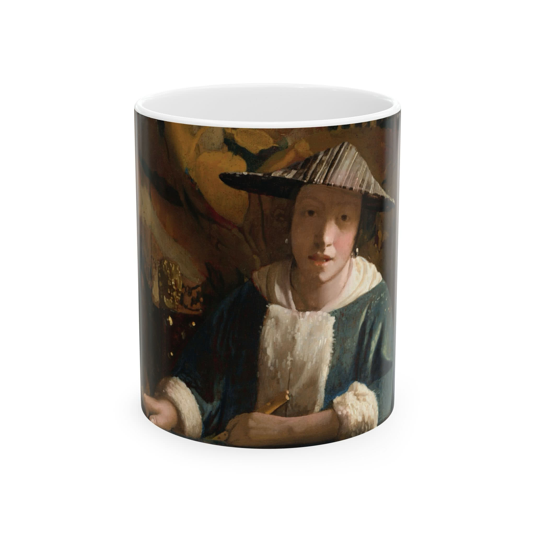 Girl with a Flute Mug