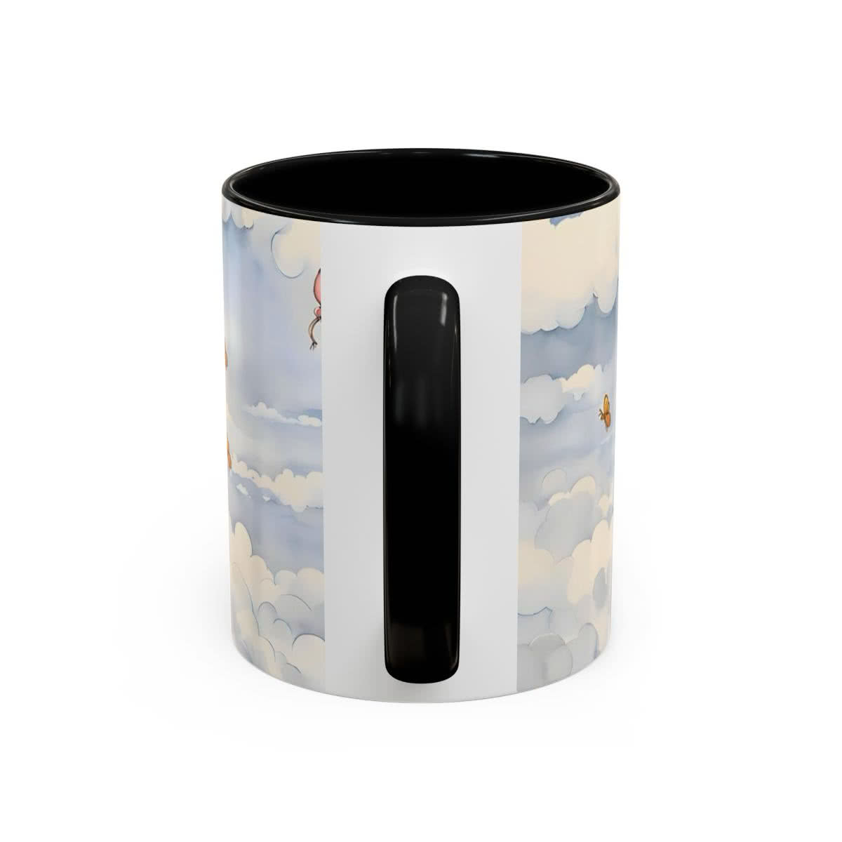 Pooh and Piglet Blue Balloon Mug
