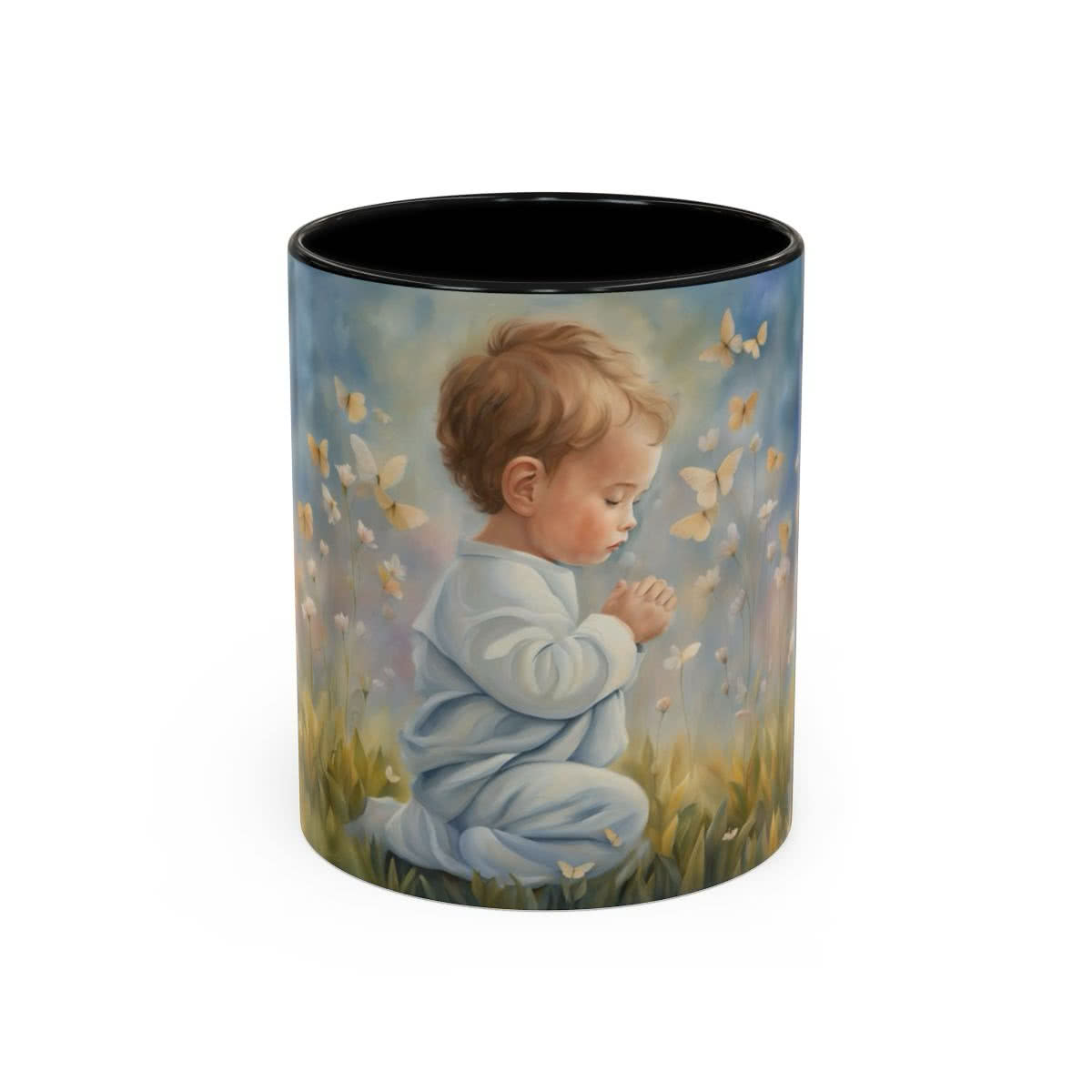 Baby Boy in Prayer Mug