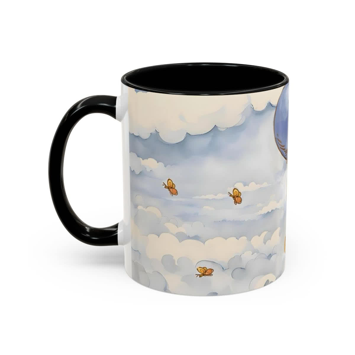 Pooh and Piglet Blue Balloon Mug