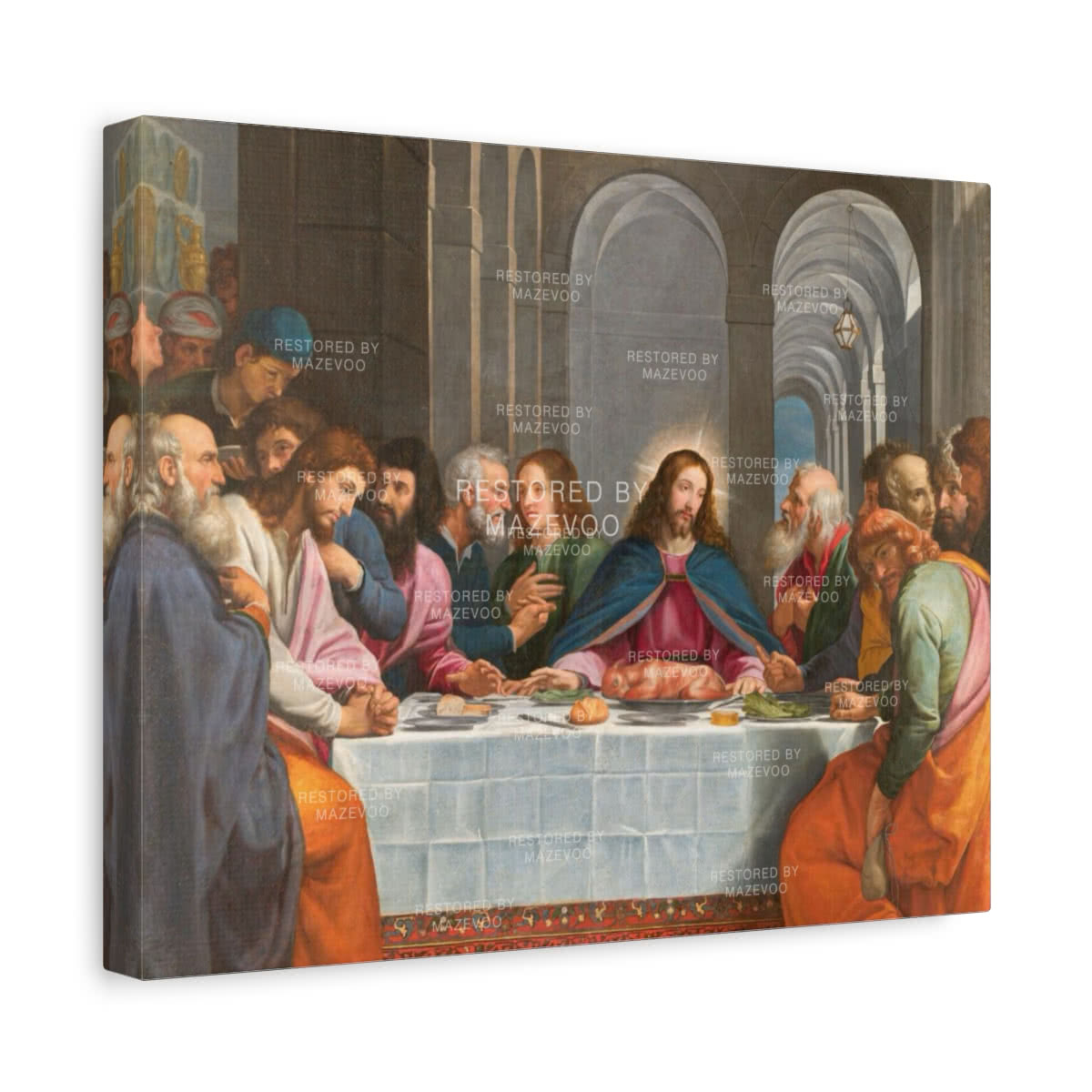 The Last Supper (1605) Canvas Wall Art