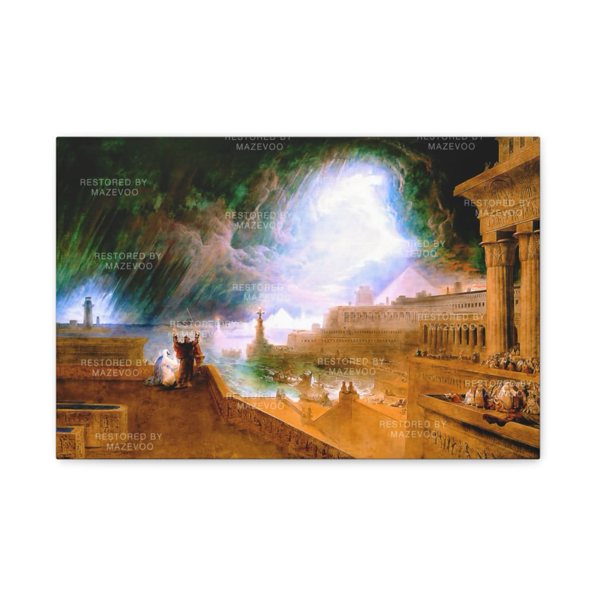 The Seventh Plague of Egypt Canvas Wall Art