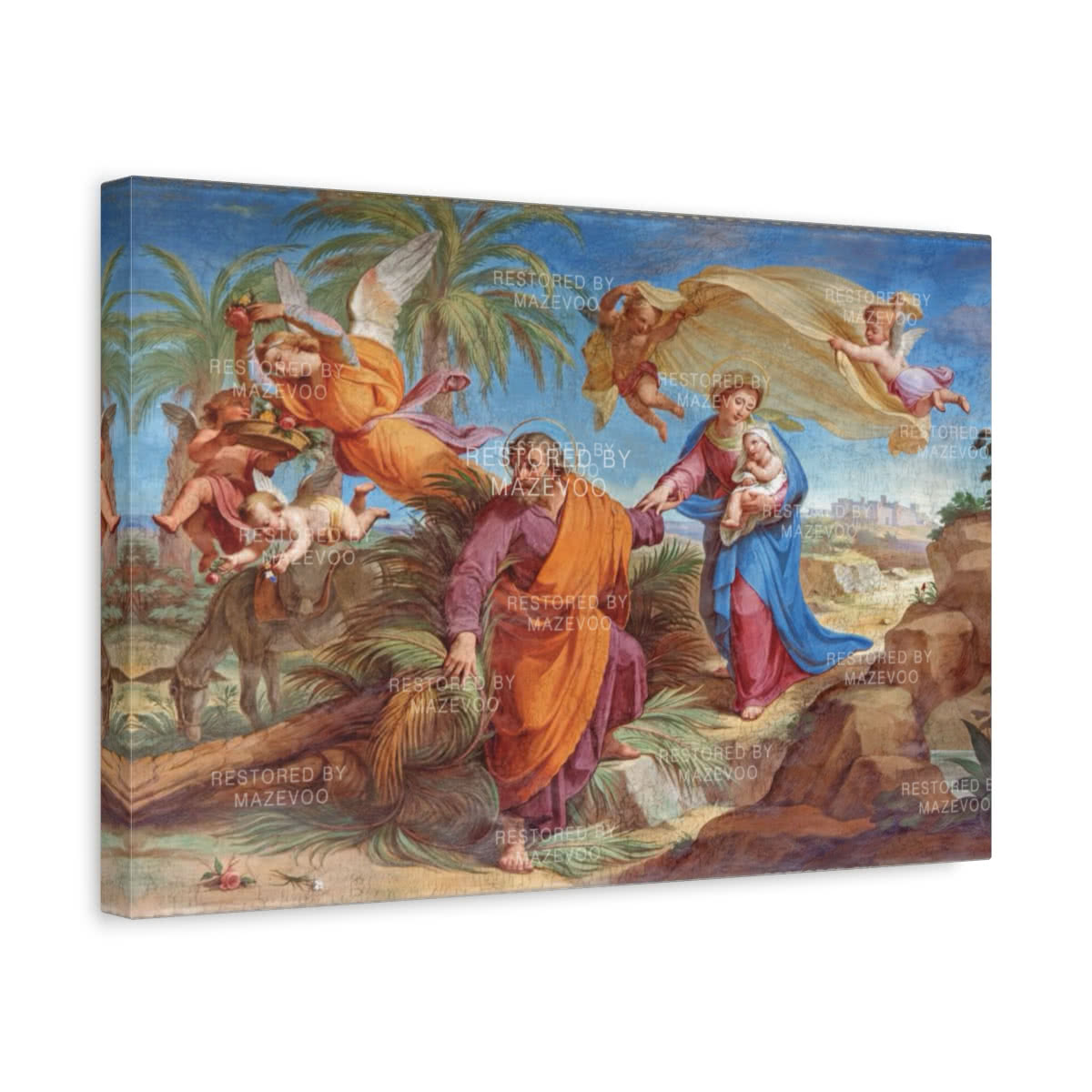 Flight to Egypt — Design II Canvas Wall Art