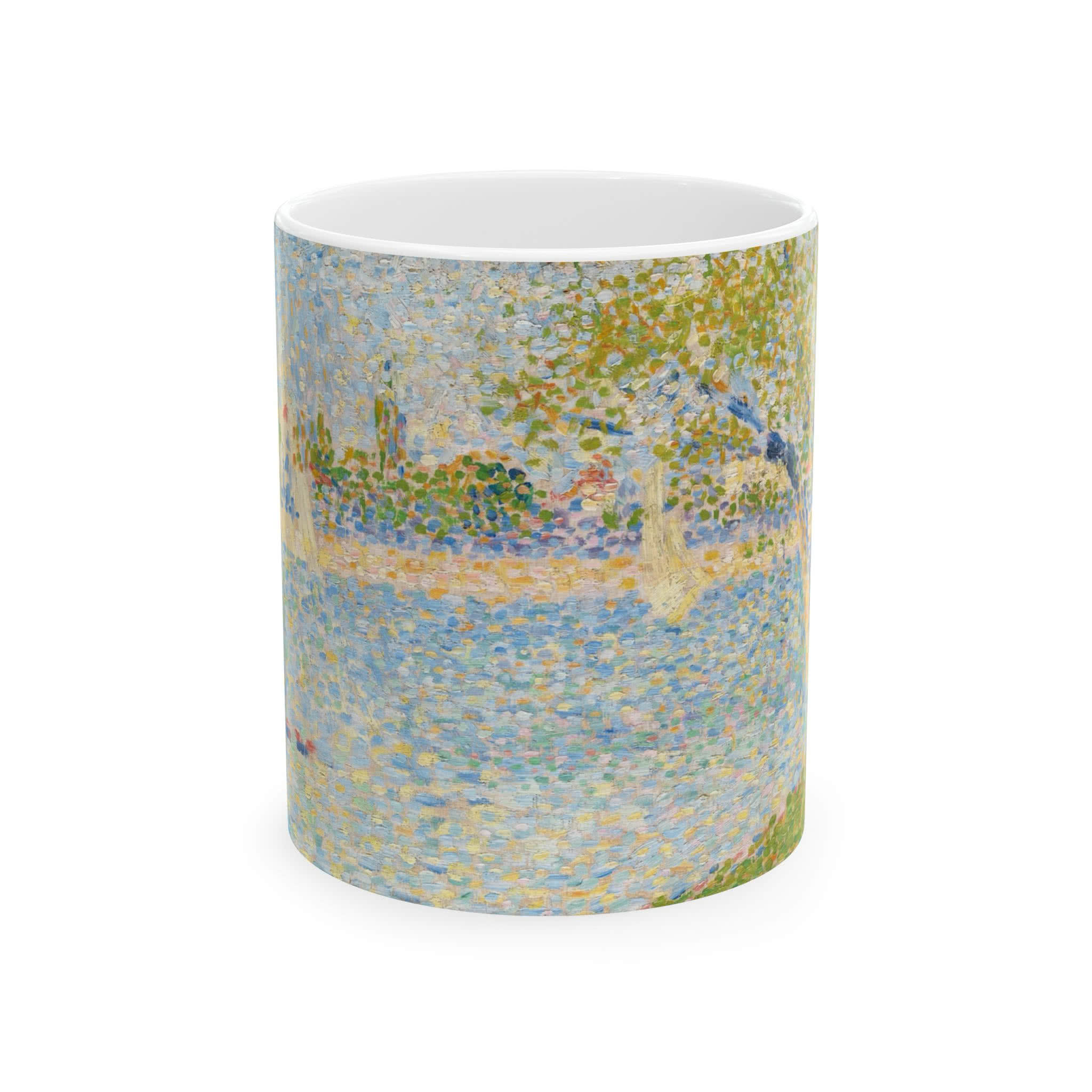 The Seine Seen from La Grande Jatte Mug – Georges Seurat