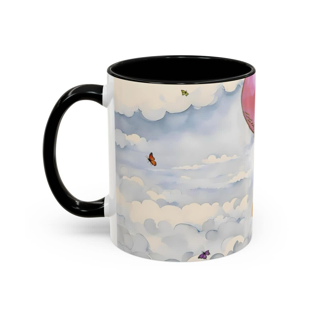 Pooh and Piglet Pink Balloon Mug