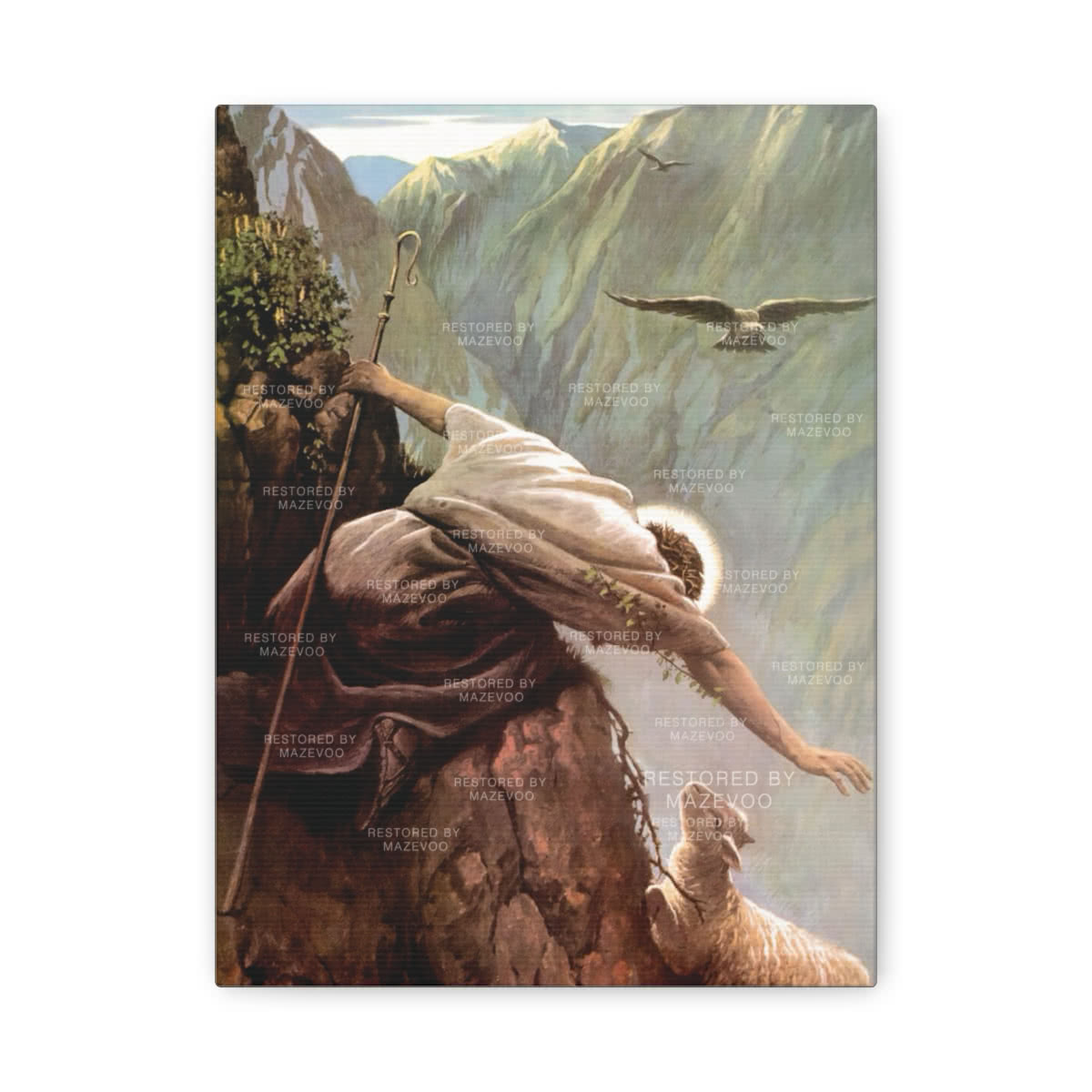 The Lost Sheep (1898) Canvas Wall Art