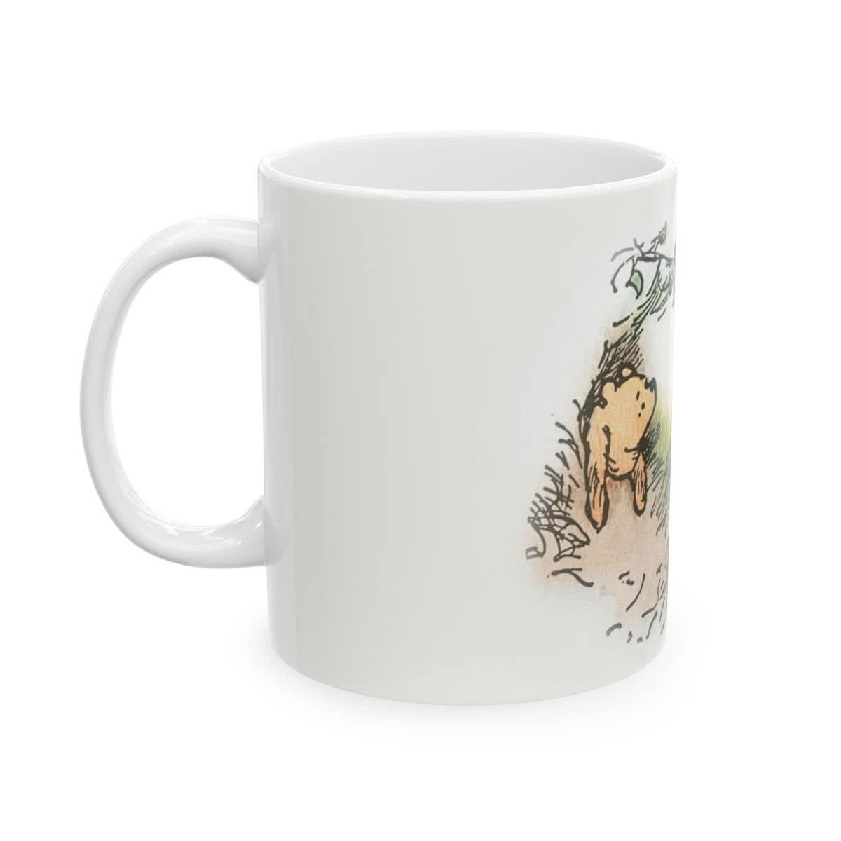 Christopher Robin Reading with Pooh Mug