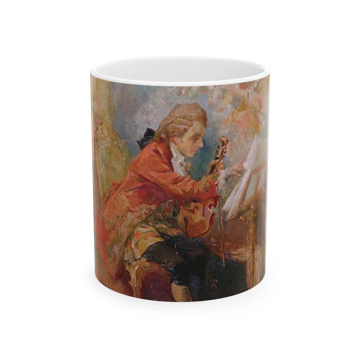 Mozart Playing the Violin Mug