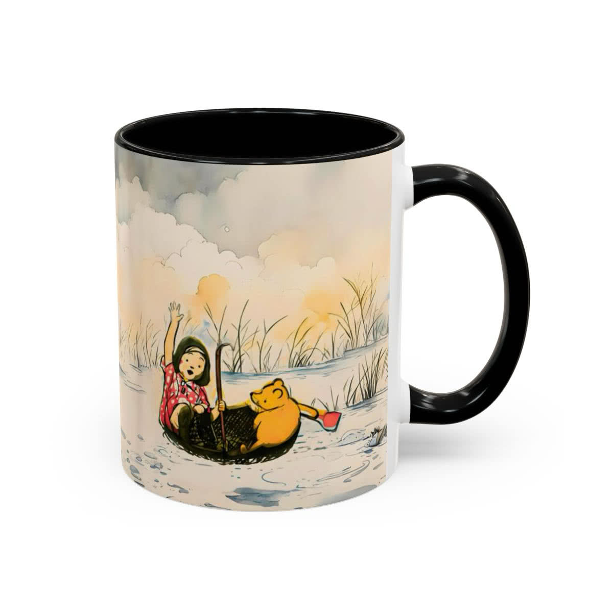 Pooh and Christopher Robin Umbrella River Mug