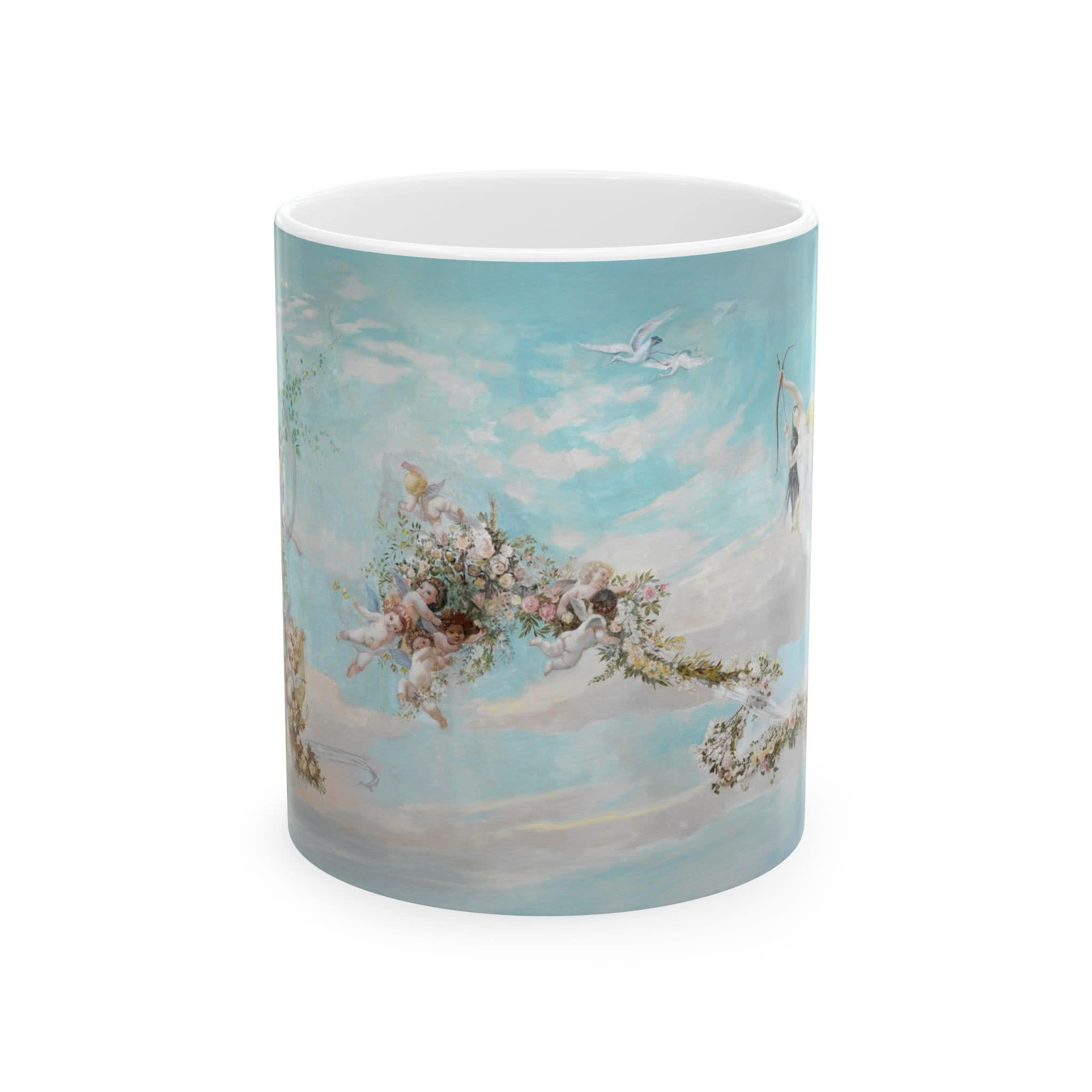 Spring in the Salon of the Empress, Hermesvilla Mug – Gustav Klimt