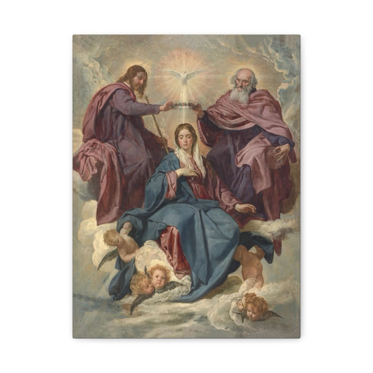 The Coronation of the Virgin Canvas Wall Art
