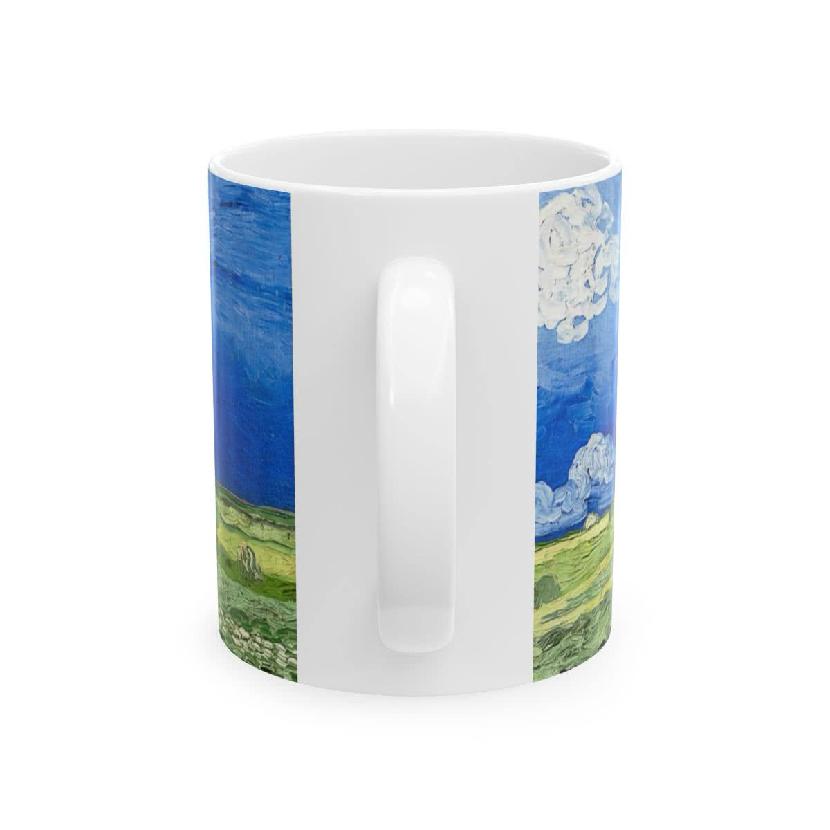 Wheatfield Under Thunderclouds Mug – Vincent van Gogh