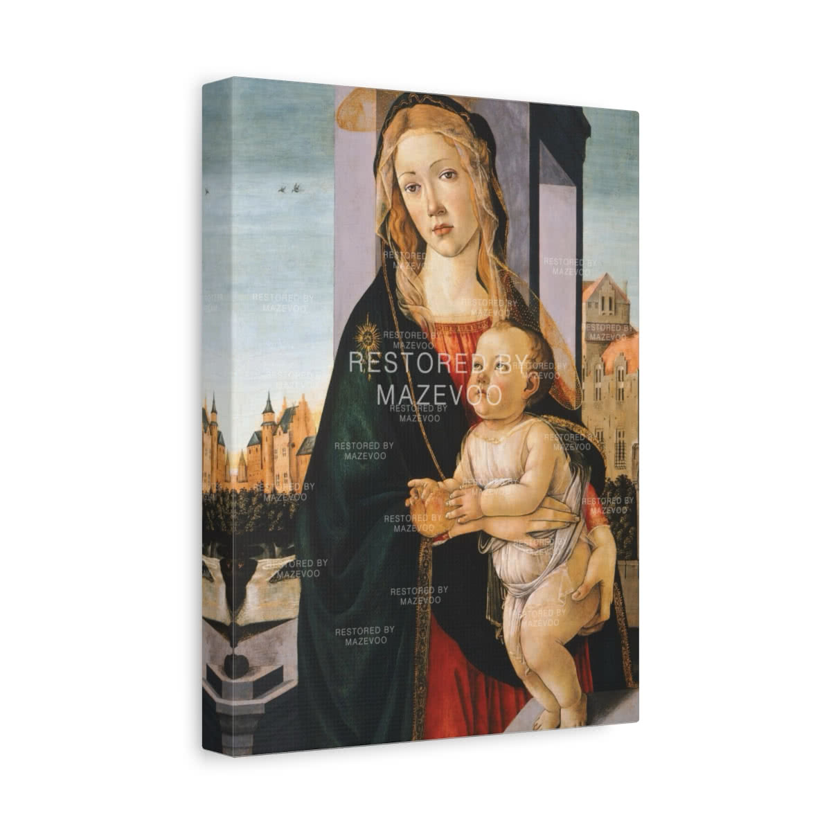 Madonna and Child (1490) Canvas Wall Art