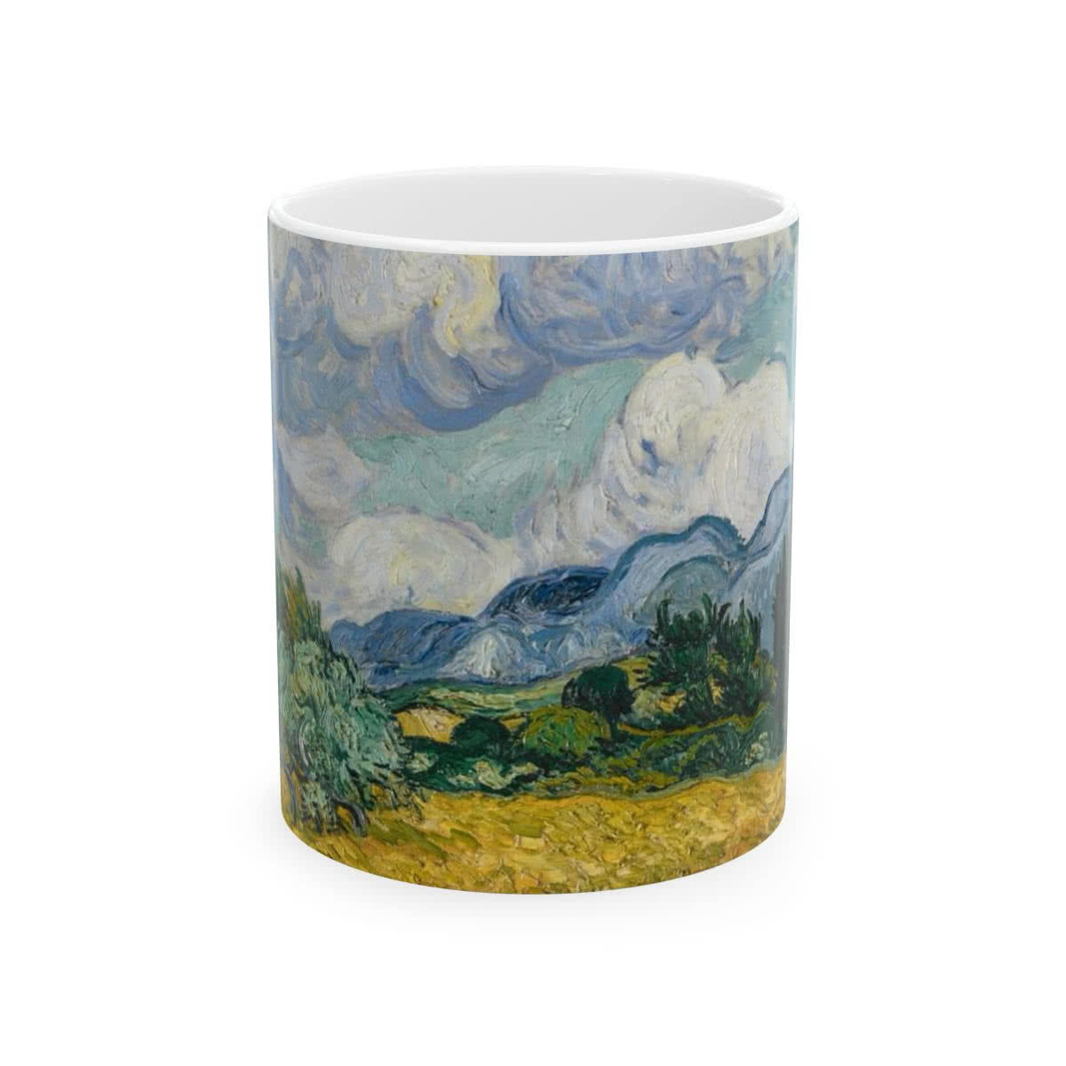 Wheat Field with Cypresses Mug – Vincent van Gogh