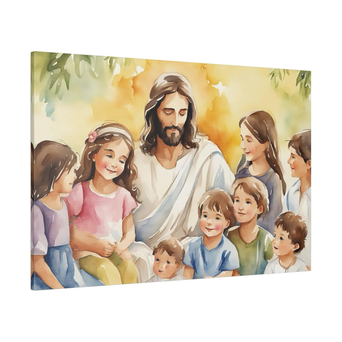 Jesus with Children Canvas Wall Art