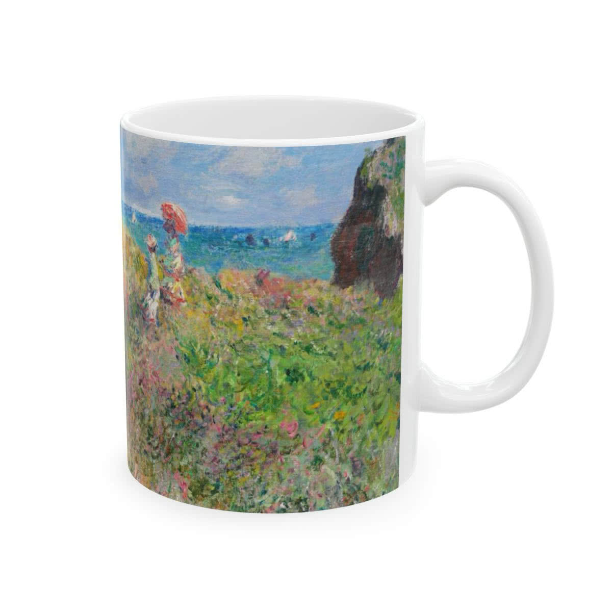 Cliff Walk at Pourville Mug – Claude Monet