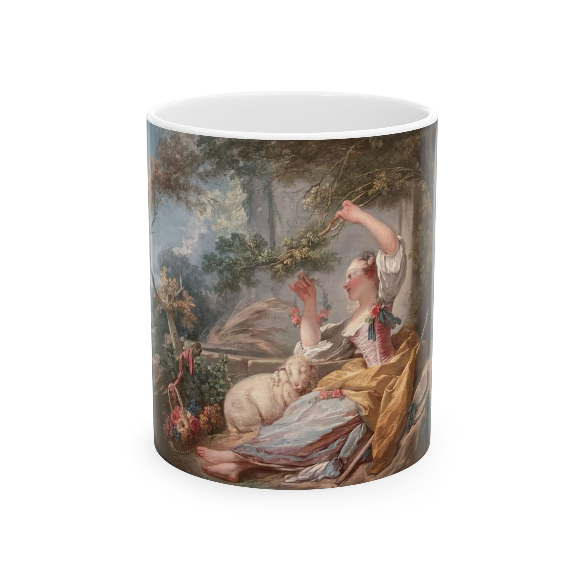The Shepherdess Mug (1752) | Jean-Honoré Fragonard Coffee Mug | 11 & 15 oz