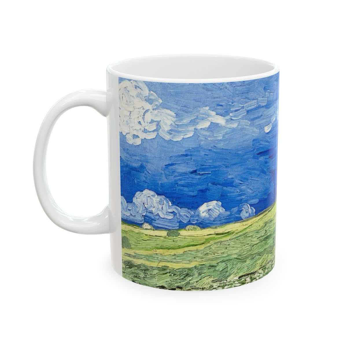 Wheatfield Under Thunderclouds Mug – Vincent van Gogh