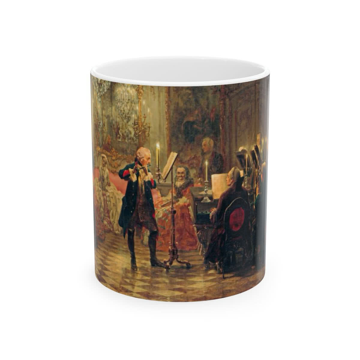 Flute Concert with Frederick the Great in Sanssouci Mug – Adolph Menzel