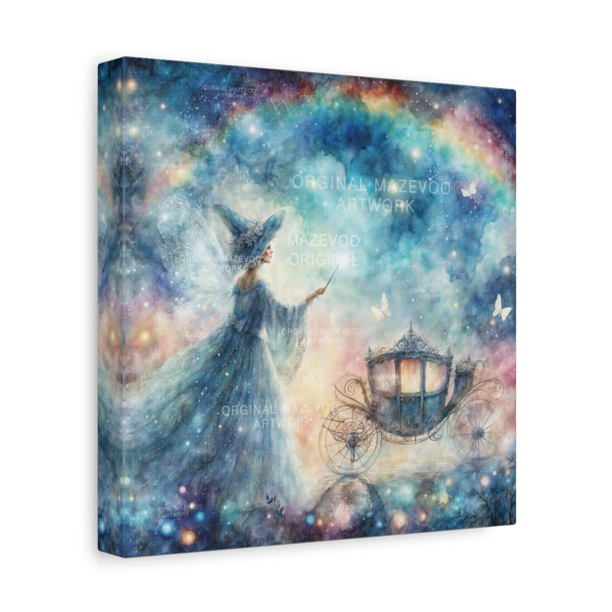 Cinderella: A Fairy Godmother’s Touch Storybook Canvas Wall Art