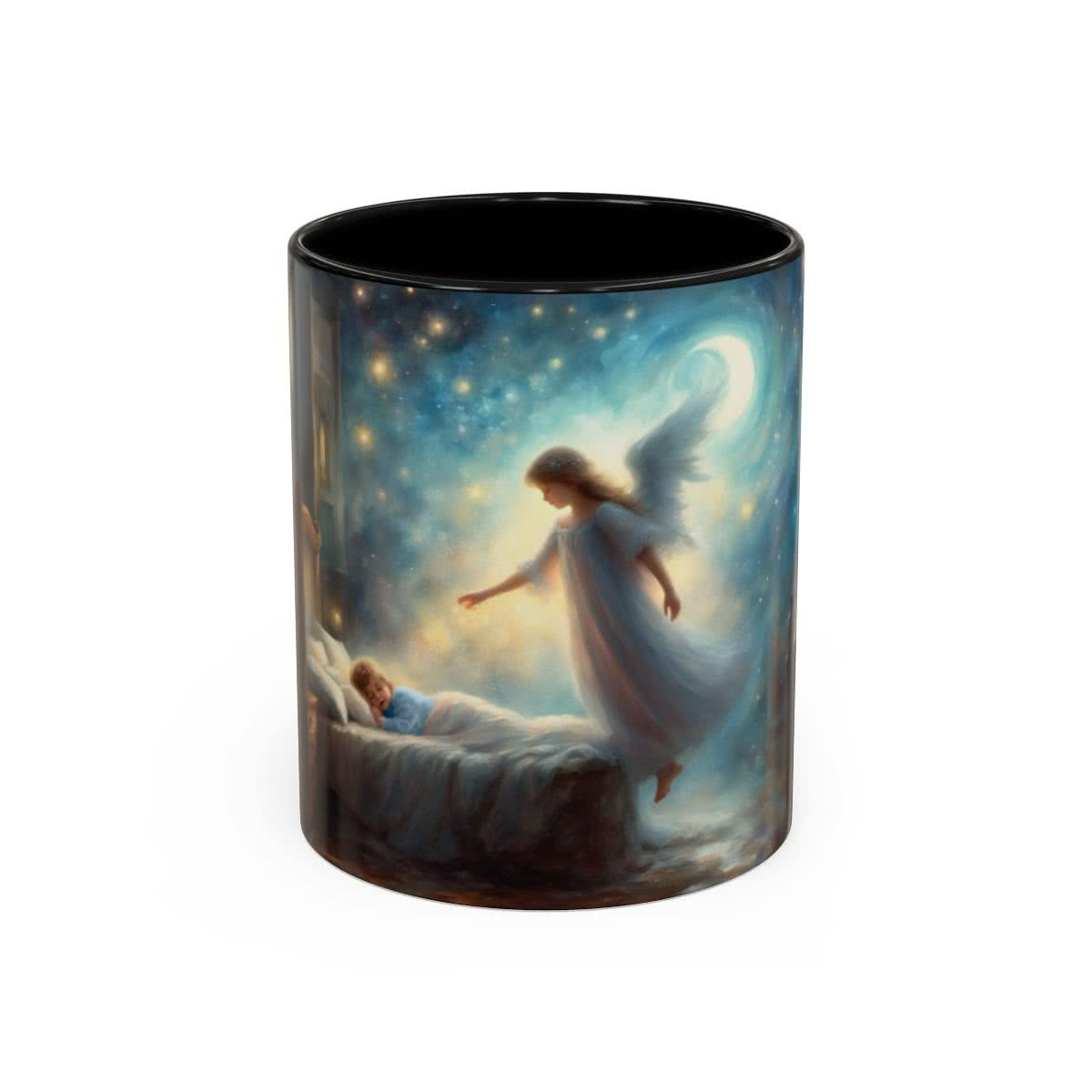 Angel Praying over a Boy Mug