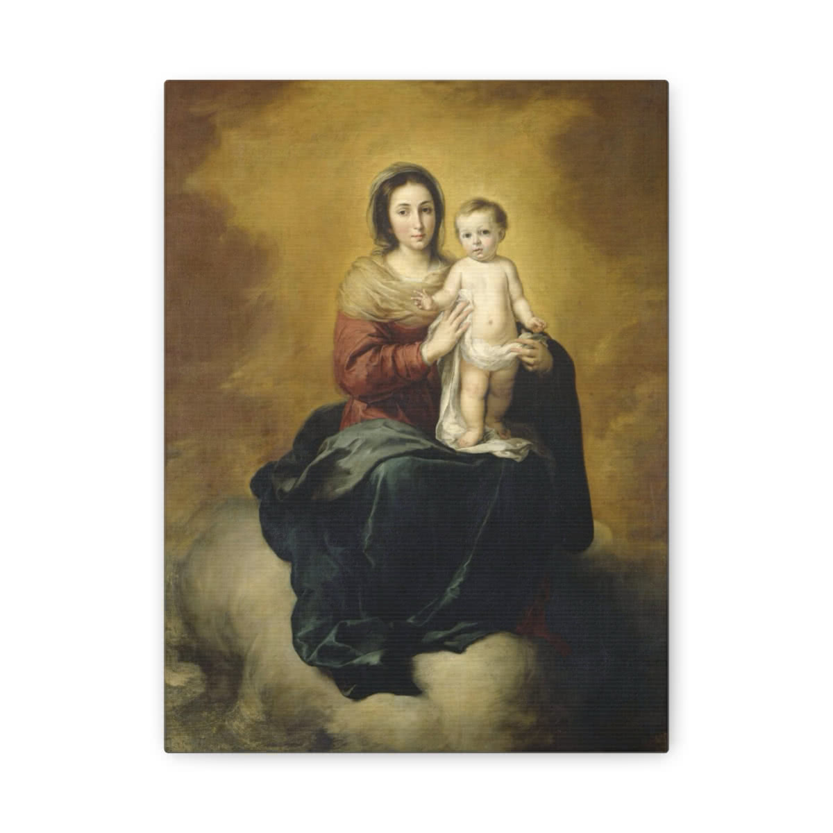 Mary with Child (1670) Canvas Wall Art