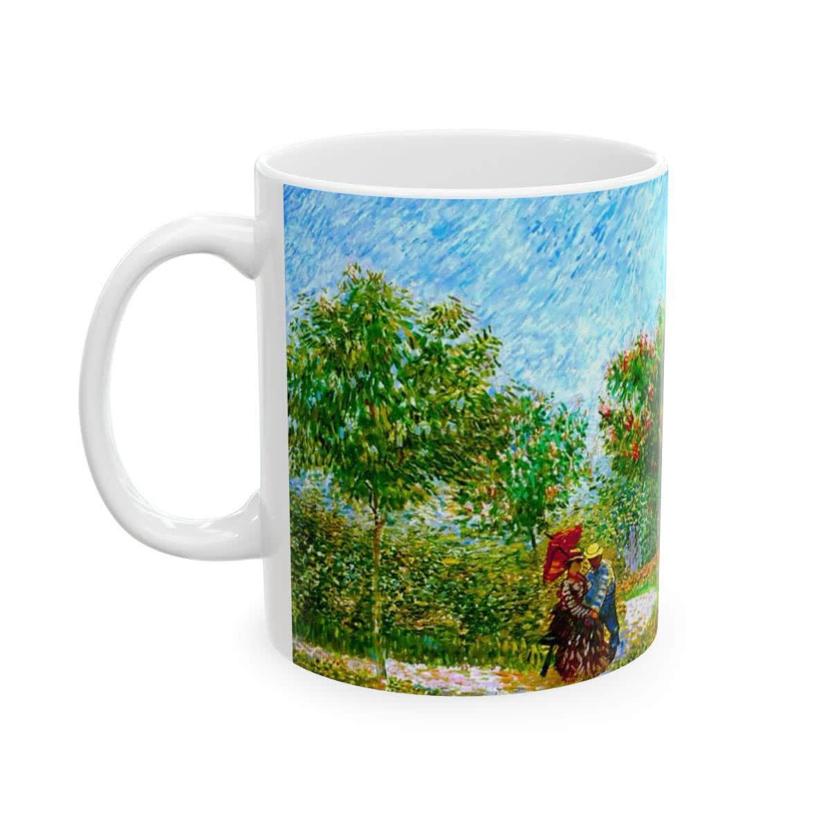 Garden with Courting Couples: Square Saint-Pierre Mug – Vincent van Gogh