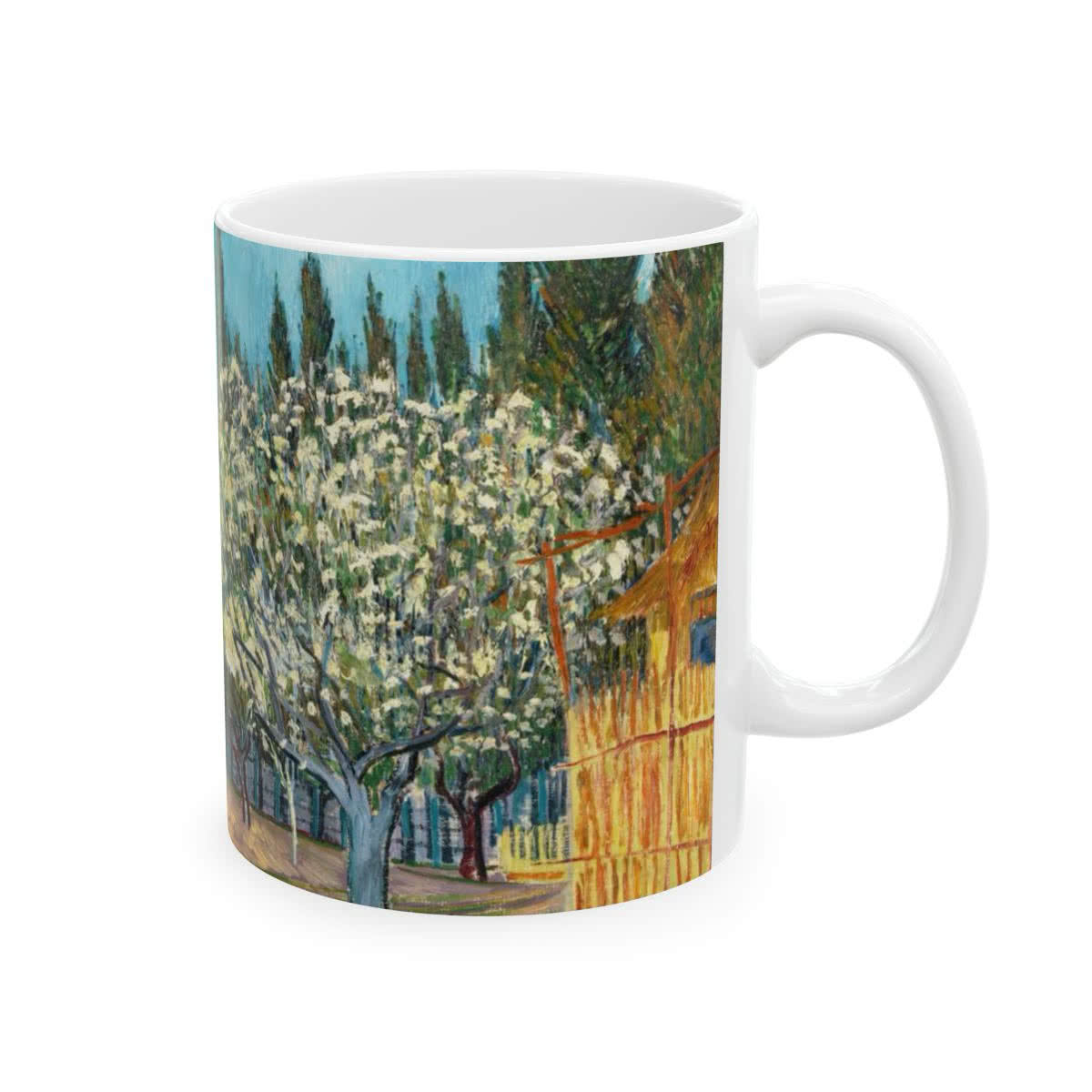 Orchard Bordered by Cypresses Mug – Vincent van Gogh