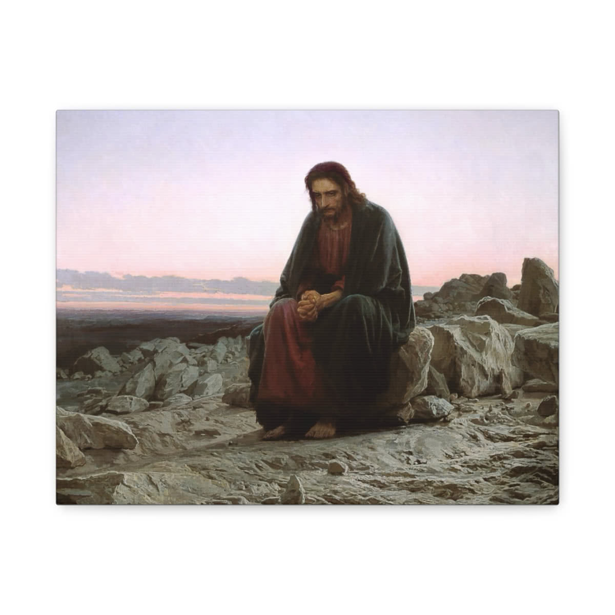 Christ in the Wilderness Canvas Wall Art