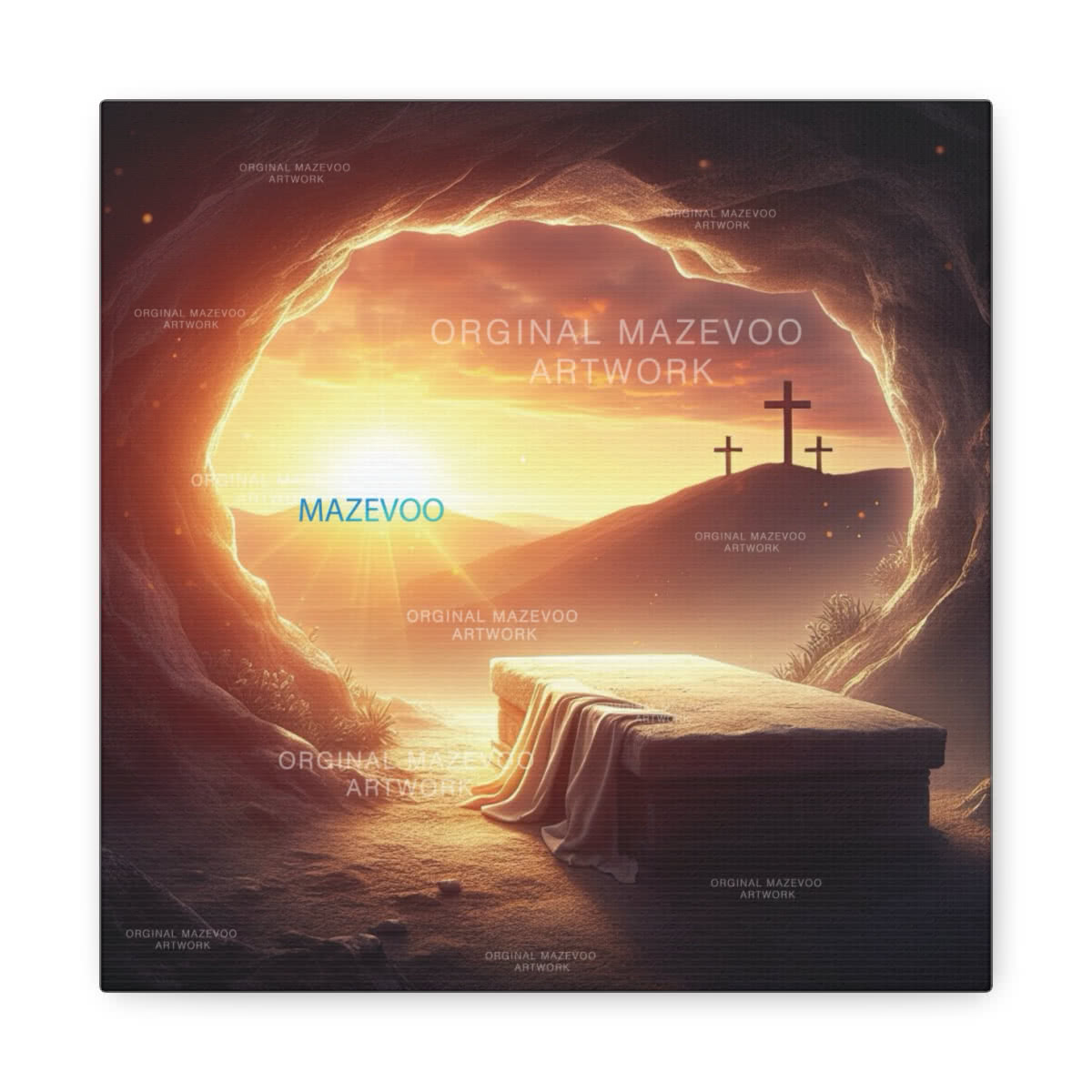 Christ Is Risen Canvas Wall Art
