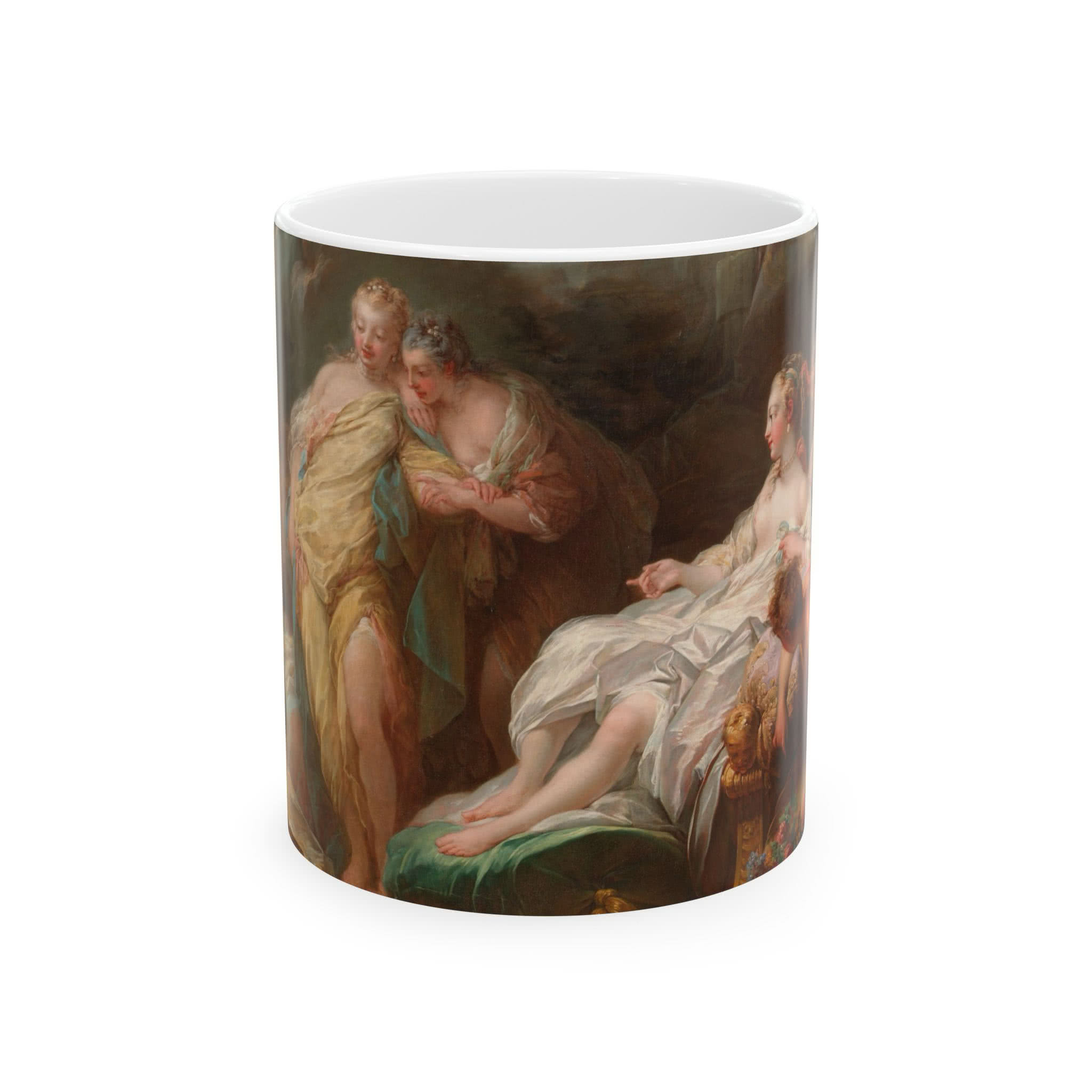 Psyche Showing Her Sisters Her Gifts from Cupid Mug – Jean-Honoré Fragonard