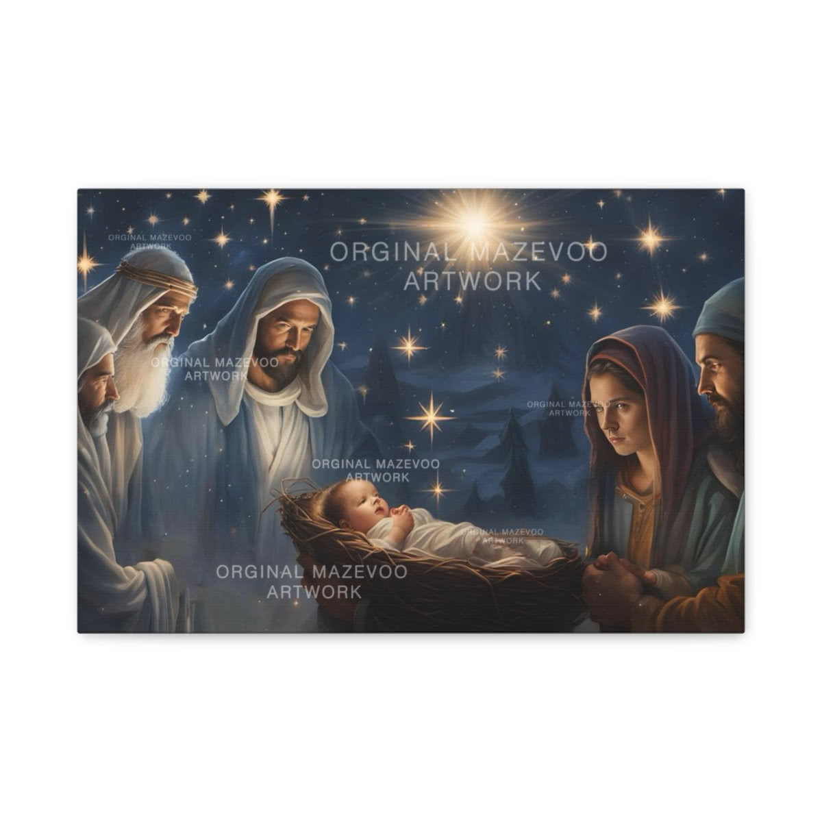 Birth of Jesus Canvas Wall Art