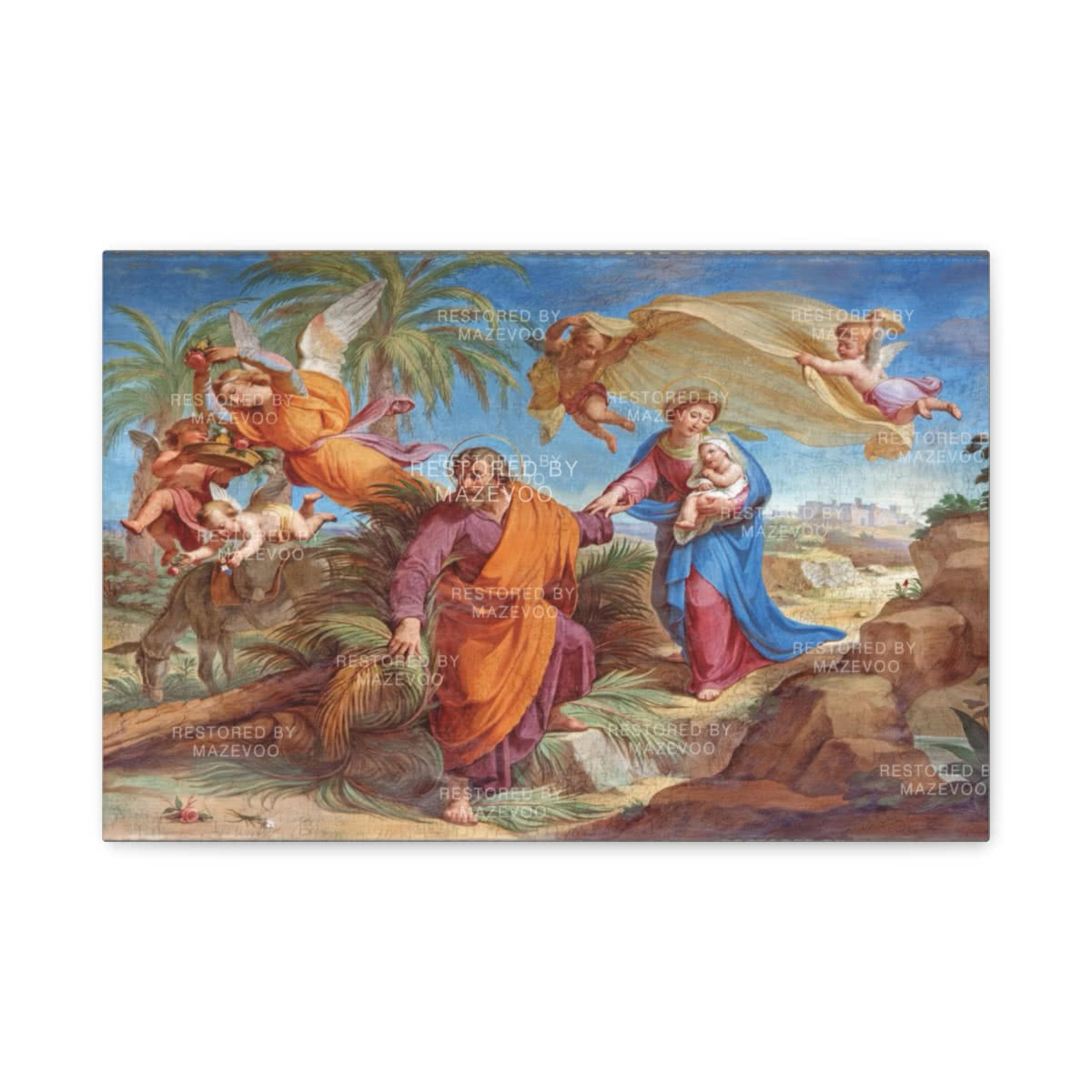 Flight to Egypt — Design II Canvas Wall Art
