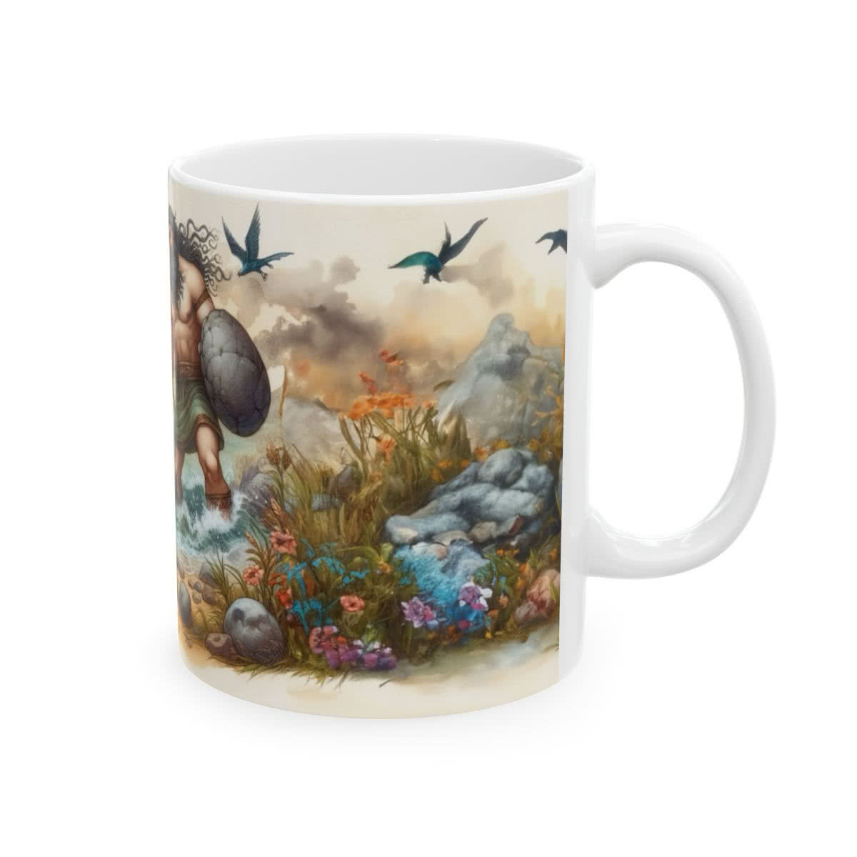 David and Goliath Mug