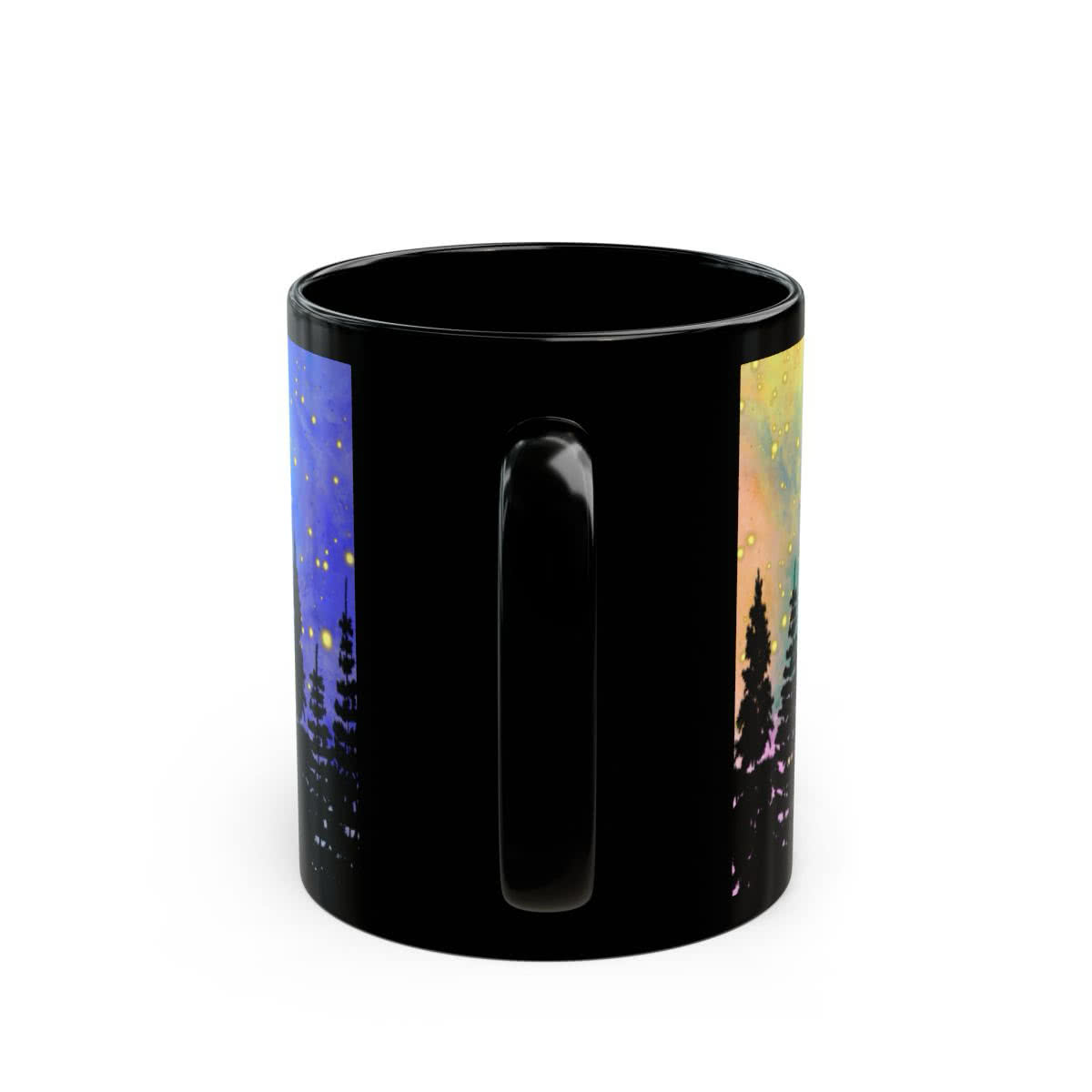 Santa Sleigh Silhouette Mug