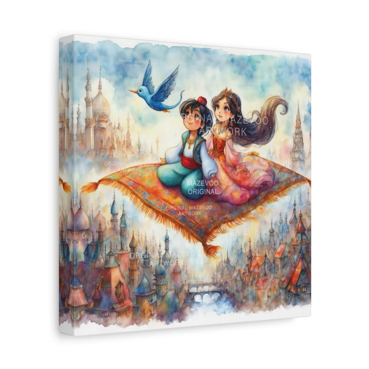 Aladdin: Morning Flight Storybook Canvas Wall Art