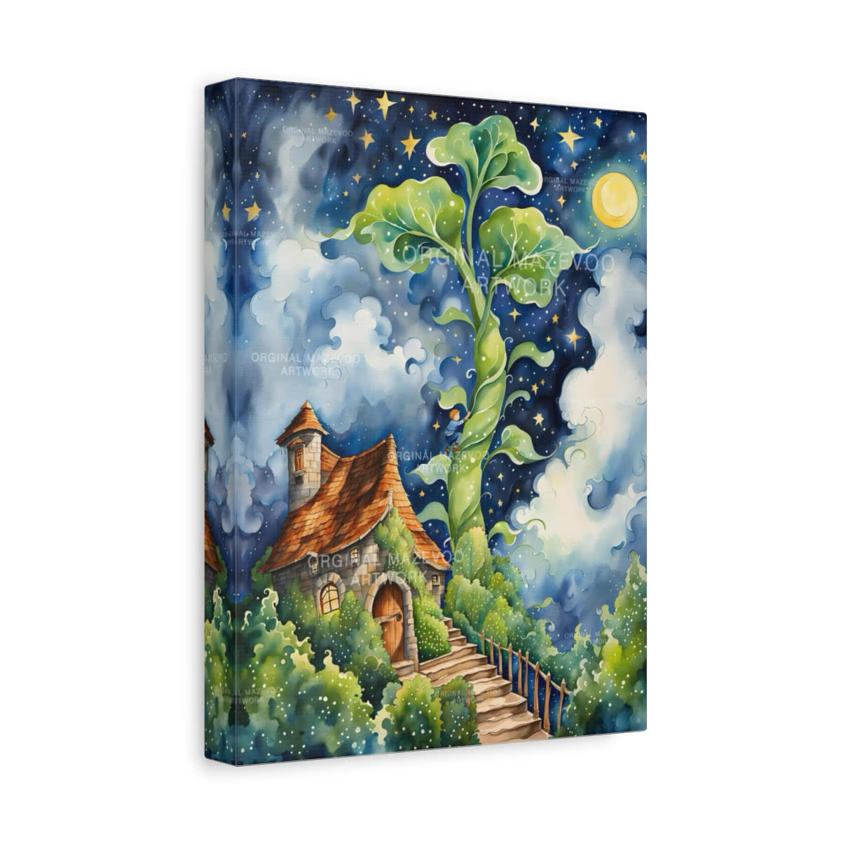 Jack and the Beanstalk: Giant’s Gateway Storybook Canvas Wall Art