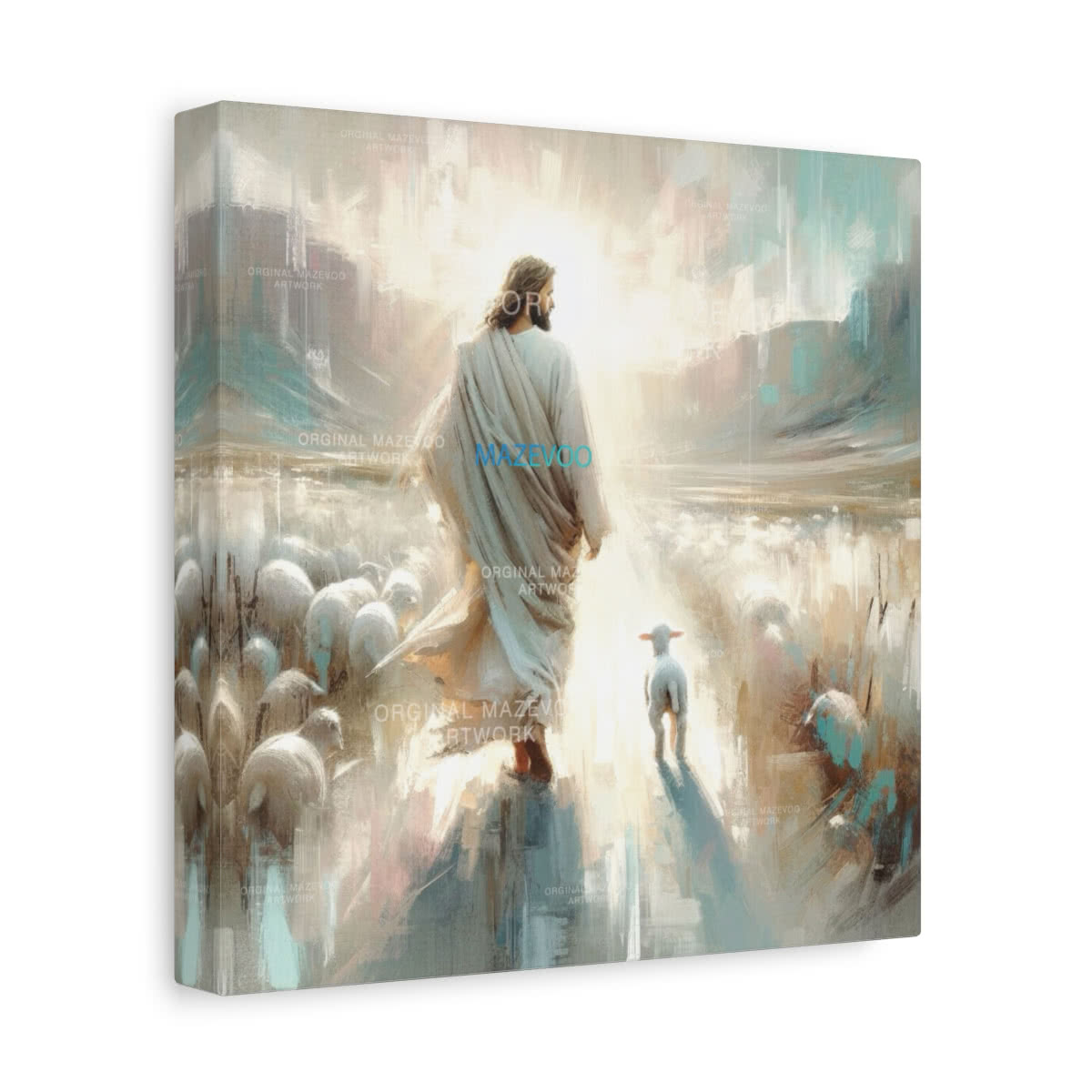 Serene Shepherd Canvas Wall Art