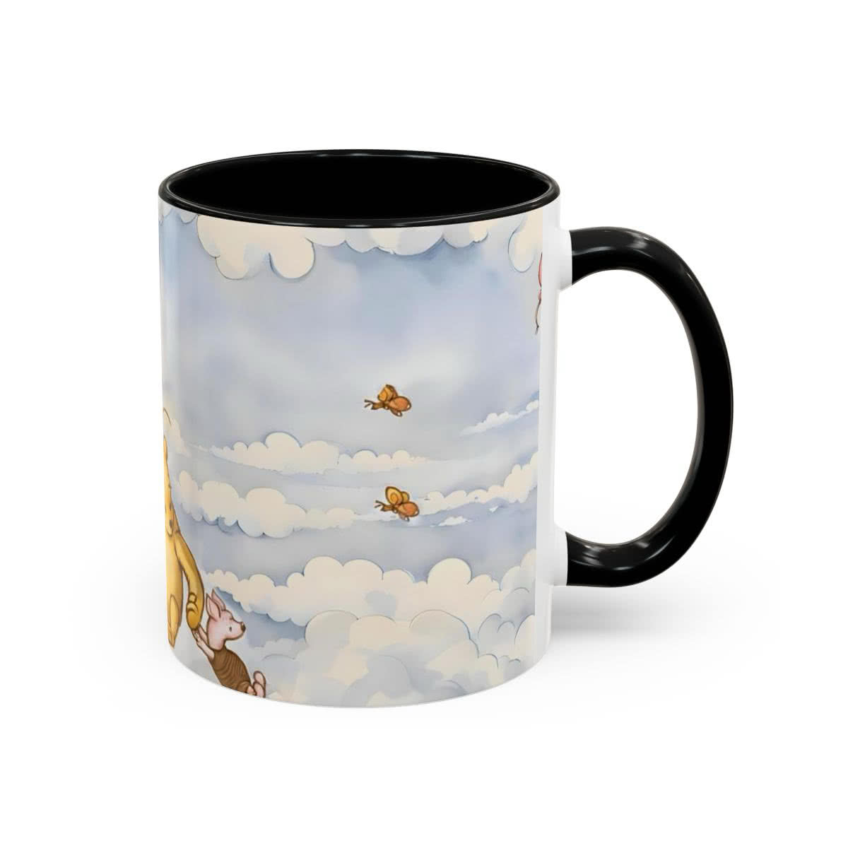 Pooh and Piglet Blue Balloon Mug