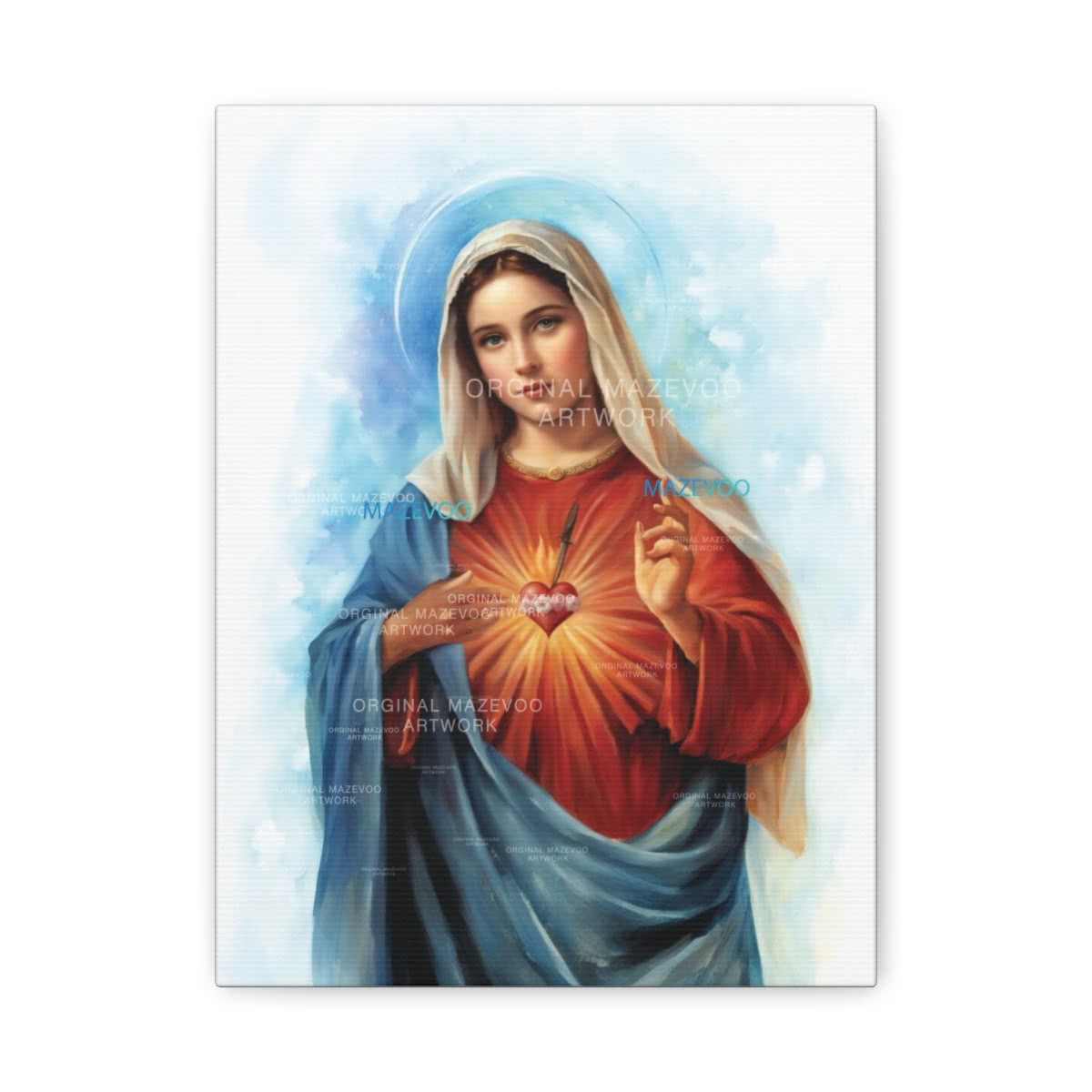 The Immaculate Heart of Mary Canvas Wall Art