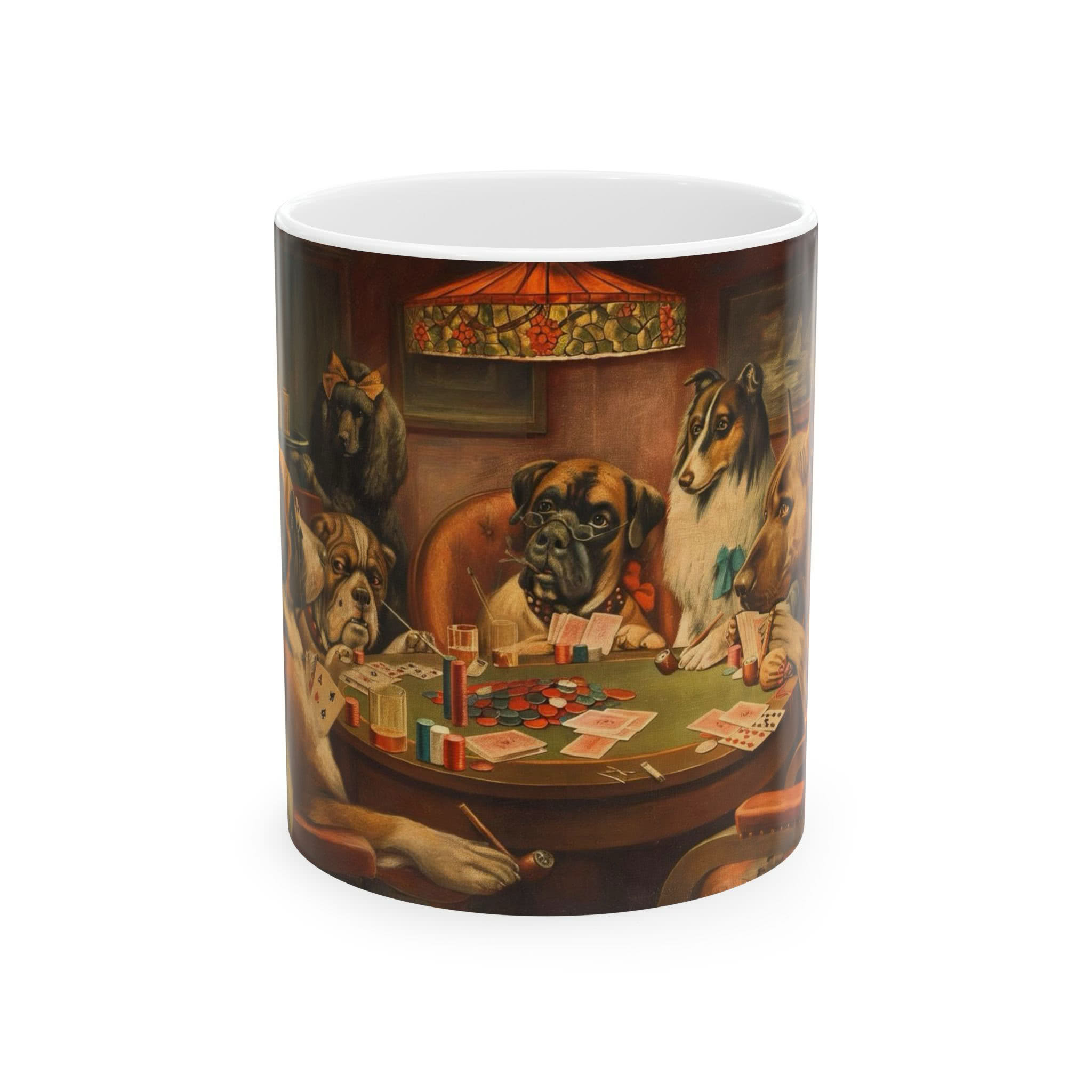 Dogs Playing Poker Mug – Cassius Marcellus Coolidge