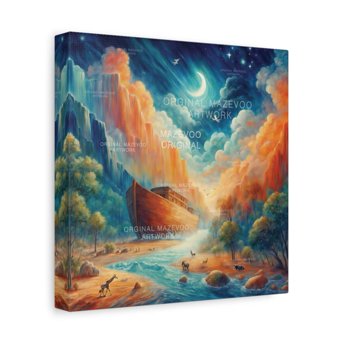 Noah's Ark Canvas Wall Art